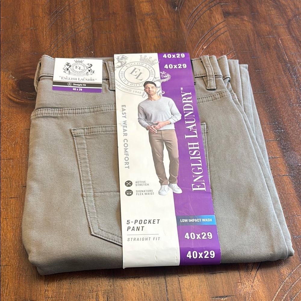 NWT English Laundry Tan Chinos for Versatile Style